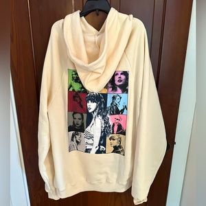 Eras tour beige hoodie size medium